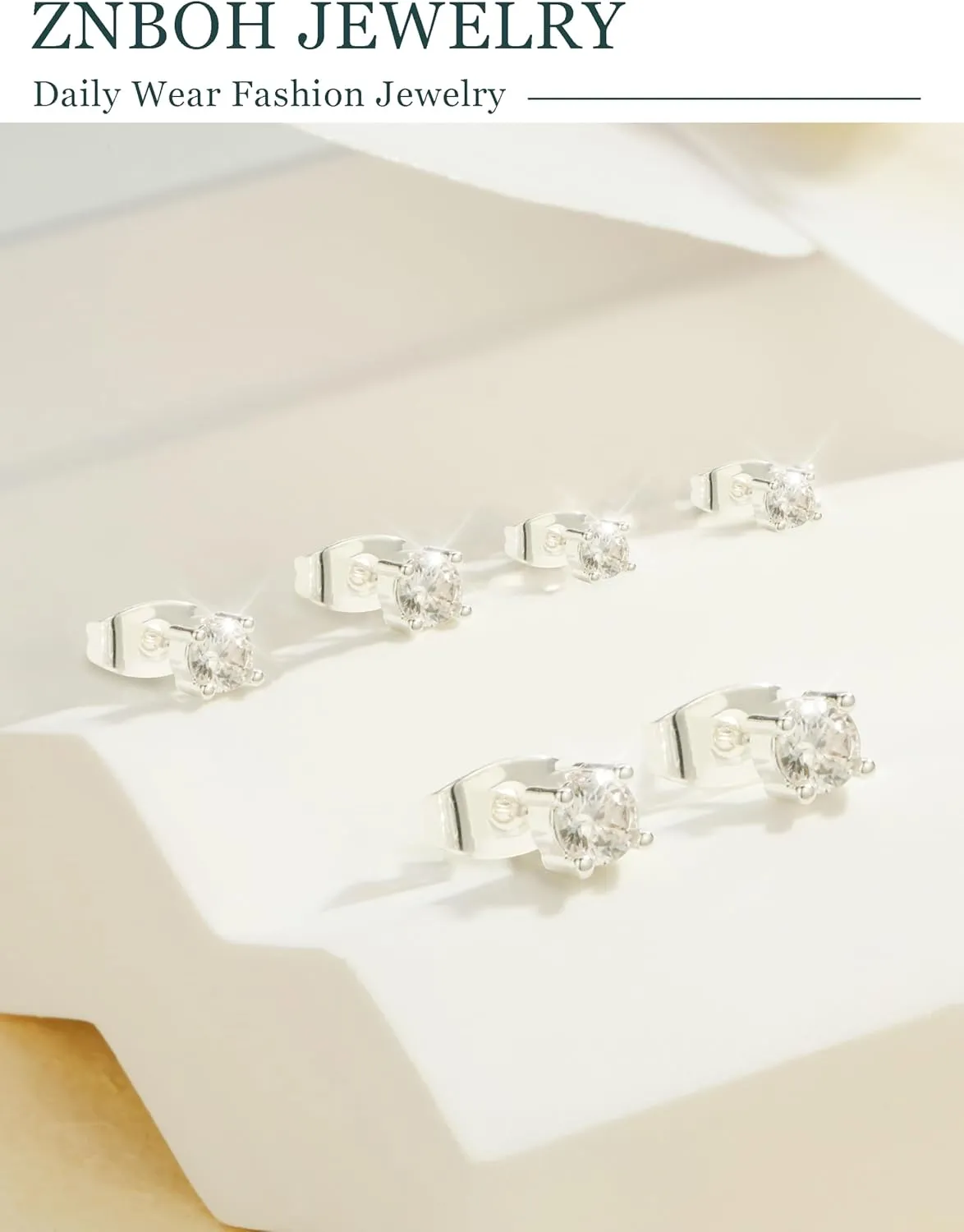 3 Pairs 14k Gold Stud Earrings for Women Hypoallergenic 925 Sterling Silver Post Dainty Silver Cartilage Tragus Earrings Stacks Set Trendy Small Diamond Heart Multiple Piercing Jewelry for Men