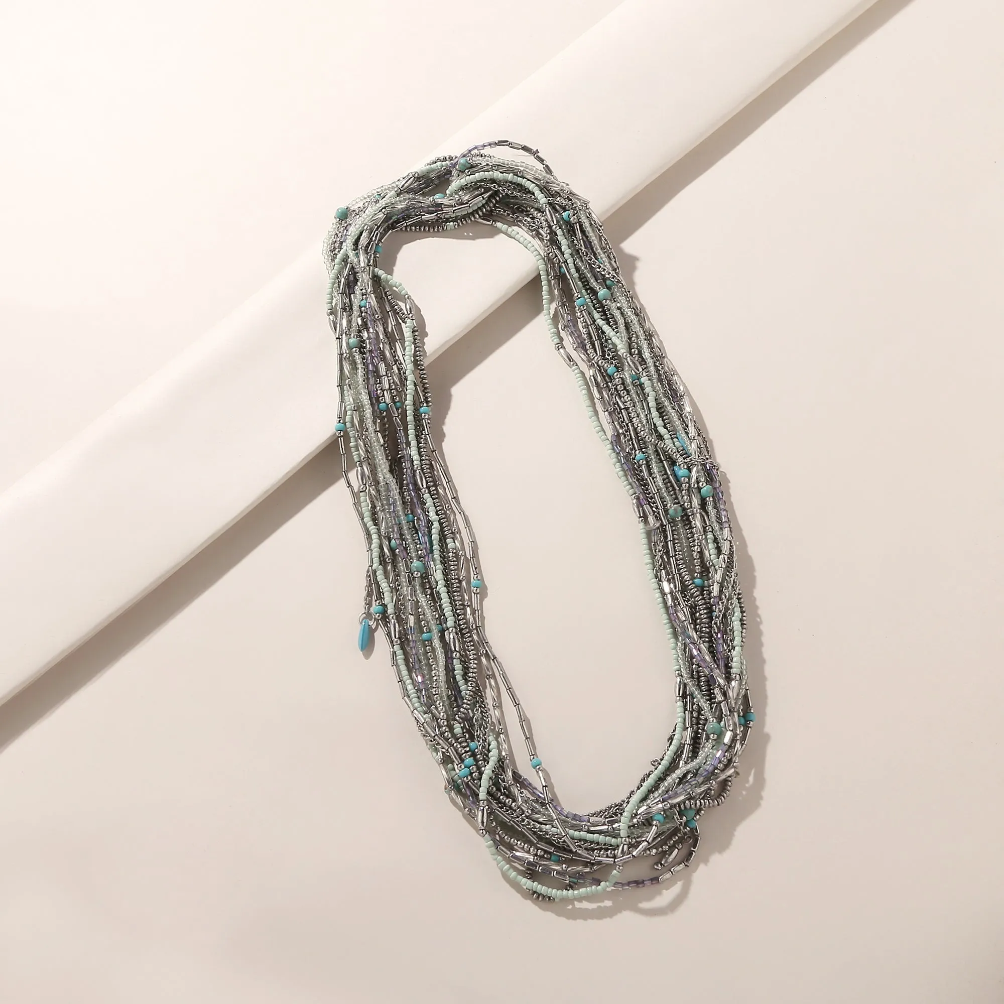 Accessorize London Women's Turquoise Layered Beaded Necklace