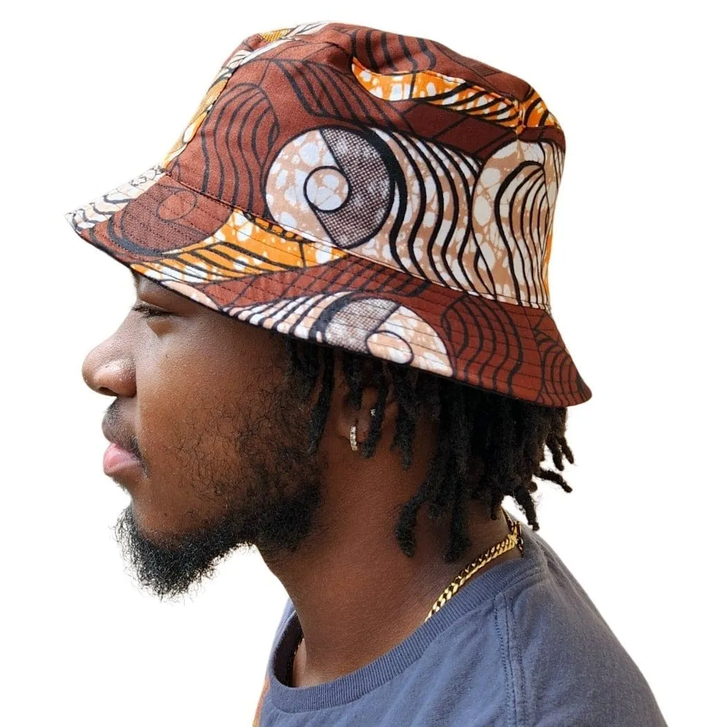 African Wax Print Unisex Bucket Cap