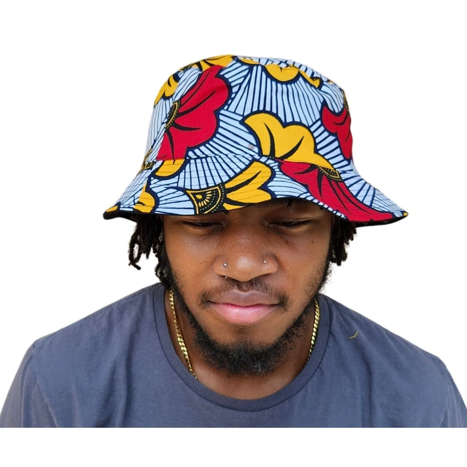 African Wax Print Unisex Bucket Cap
