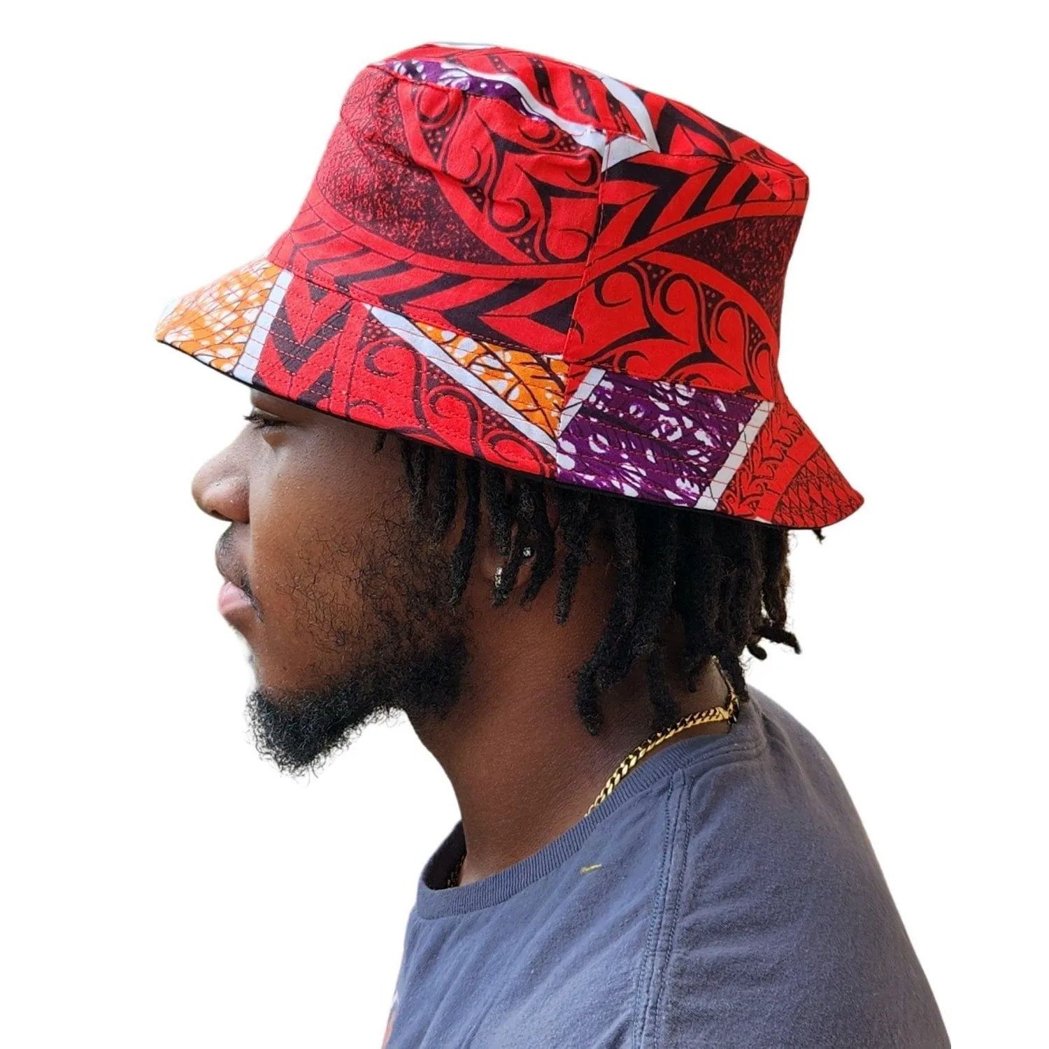 African Wax Print Unisex Bucket Cap