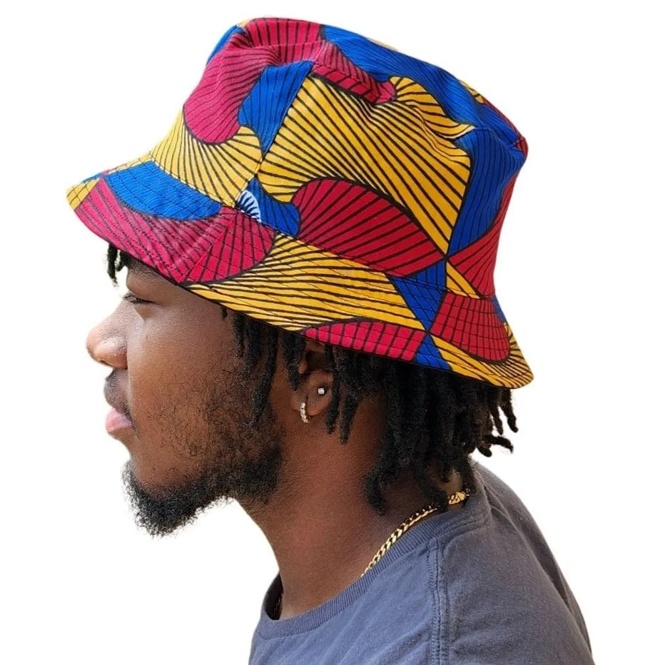 African Wax Print Unisex Bucket Cap