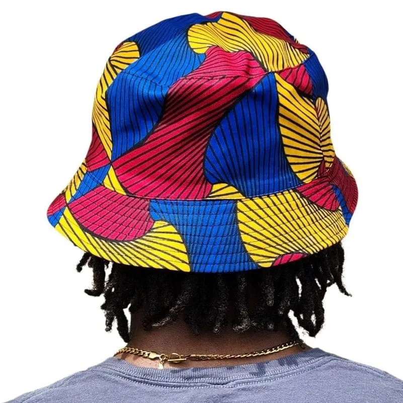 African Wax Print Unisex Bucket Cap
