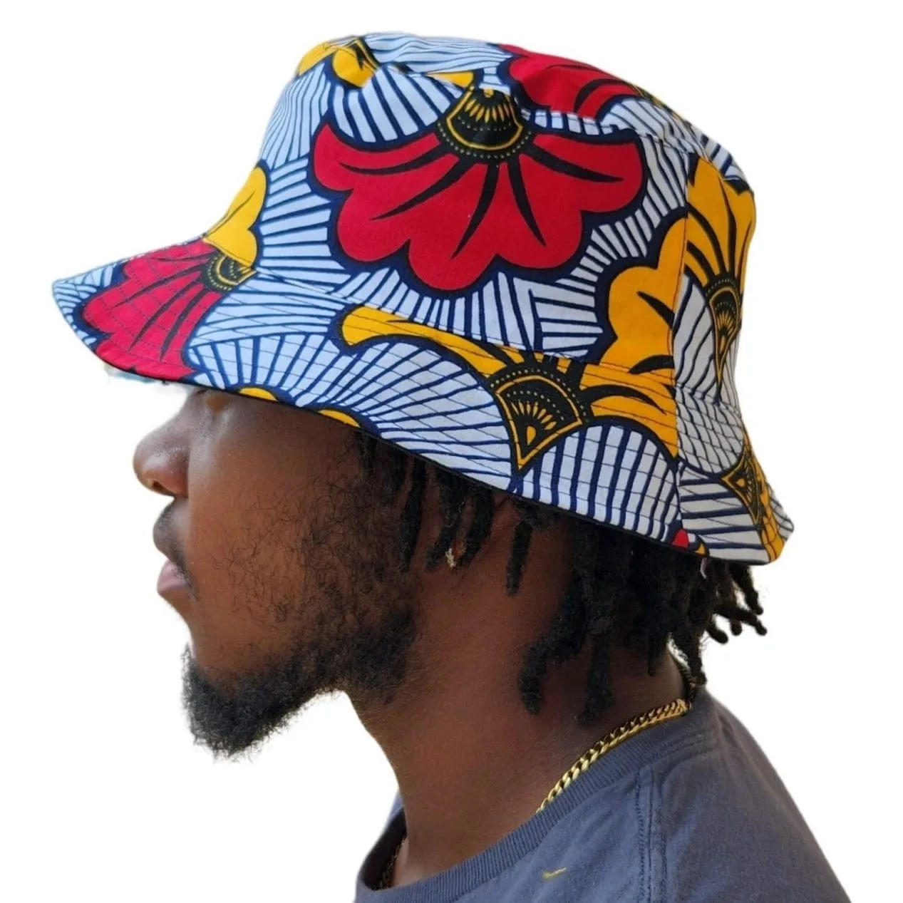 African Wax Print Unisex Bucket Cap