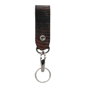Ariat M&F Brown Lizard Print Keyring