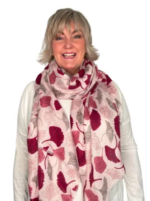 Aspen Fan Shape Leaf Scarf