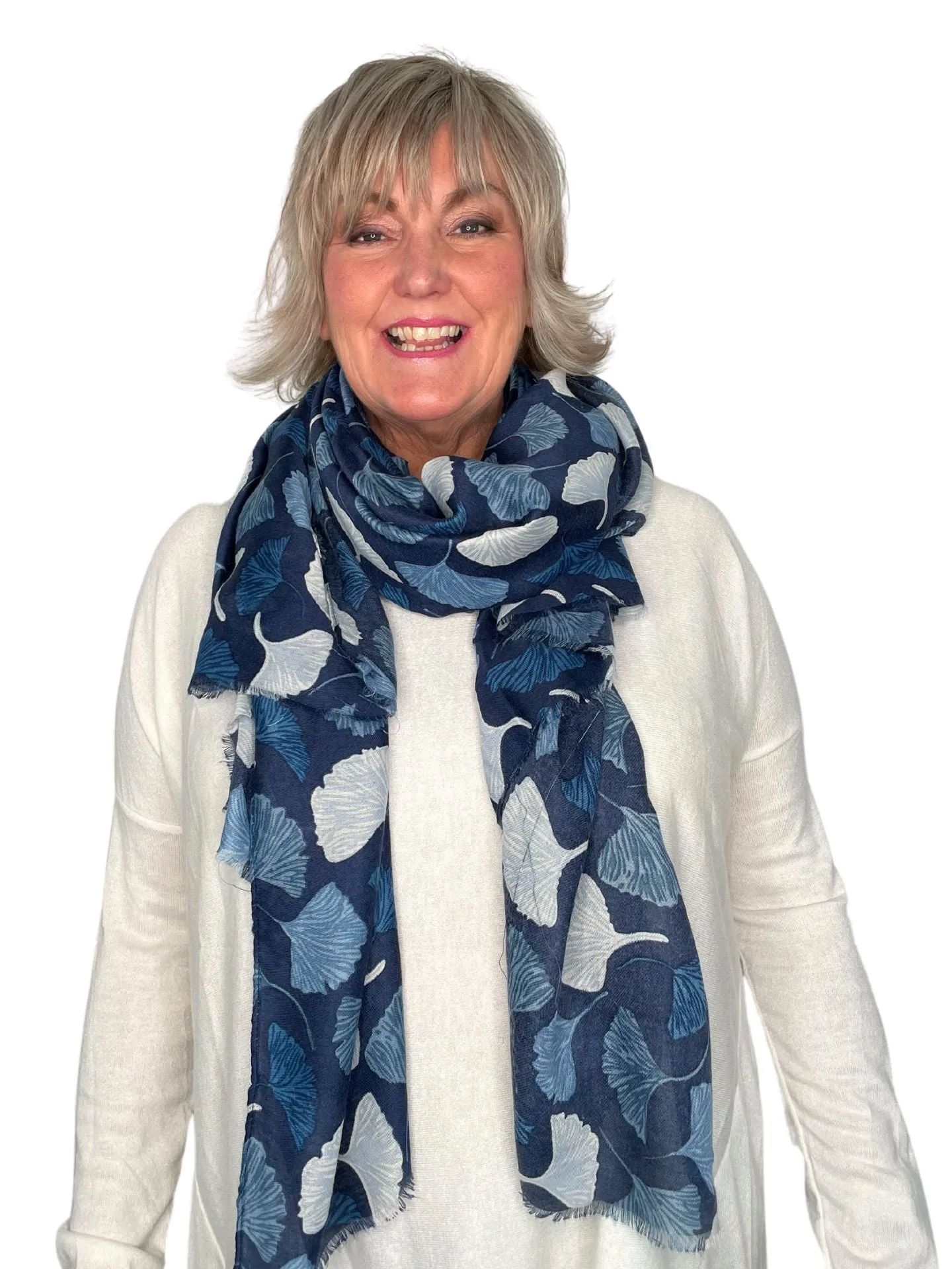 Aspen Fan Shape Leaf Scarf