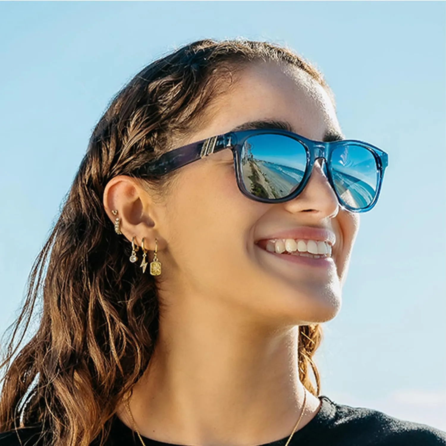 Blenders Eyewear M Class X2  Polarized Sunglasses  Round Lens, Spring Loaded Hinge  100% UV Protection  For Women