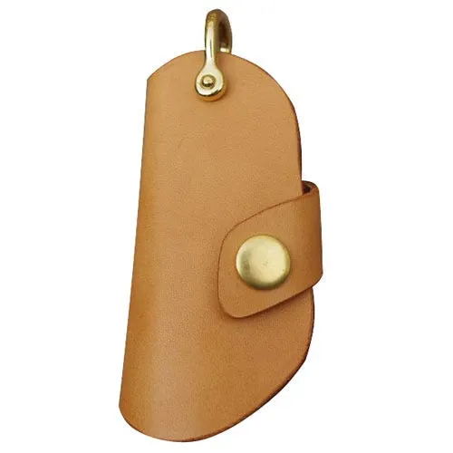 Coffee Mens Leather Keyholders Cool Handmade KeyChains Car Key Holders KeyRing for Men