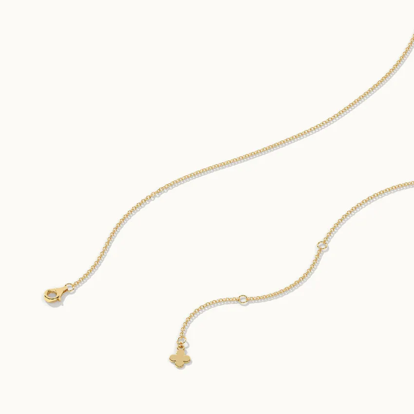 Double Layered Solitaire Necklace