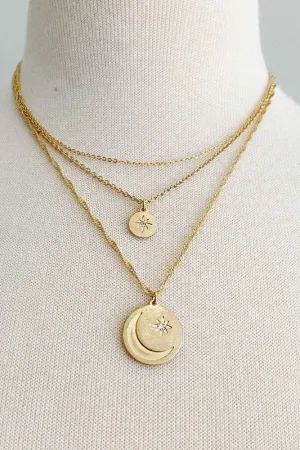 Double Star Layered Necklace
