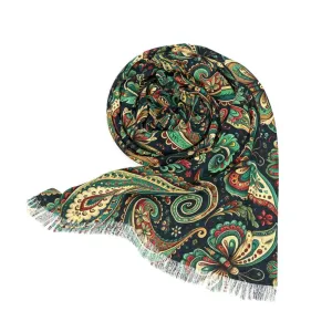 Effortless Transparent Scarf with Intricate Designs