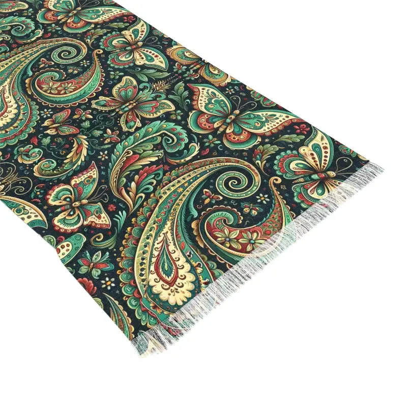 Effortless Transparent Scarf with Intricate Designs