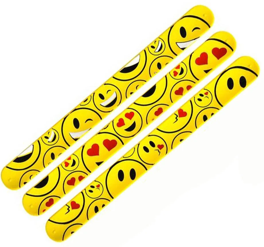 Emoji Slap Bracelet (12 per unit), #32672, G-25