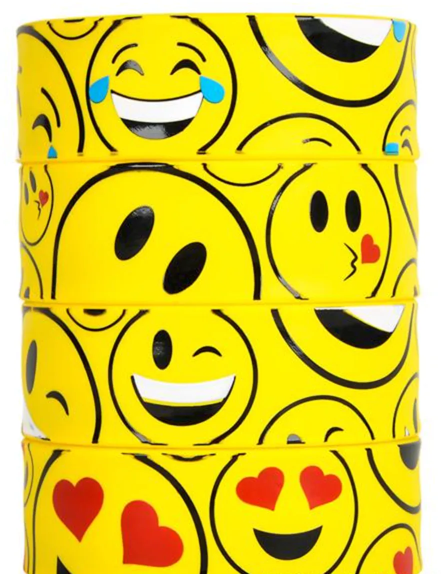 Emoji Slap Bracelet (12 per unit), #32672, G-25