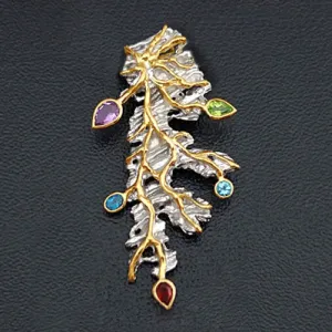 Eternal Tree Sterling Silver Brooch