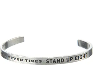 Fall Seven Times Stand up Eight - Pewter for Men or Women By Whitney Howard Designs