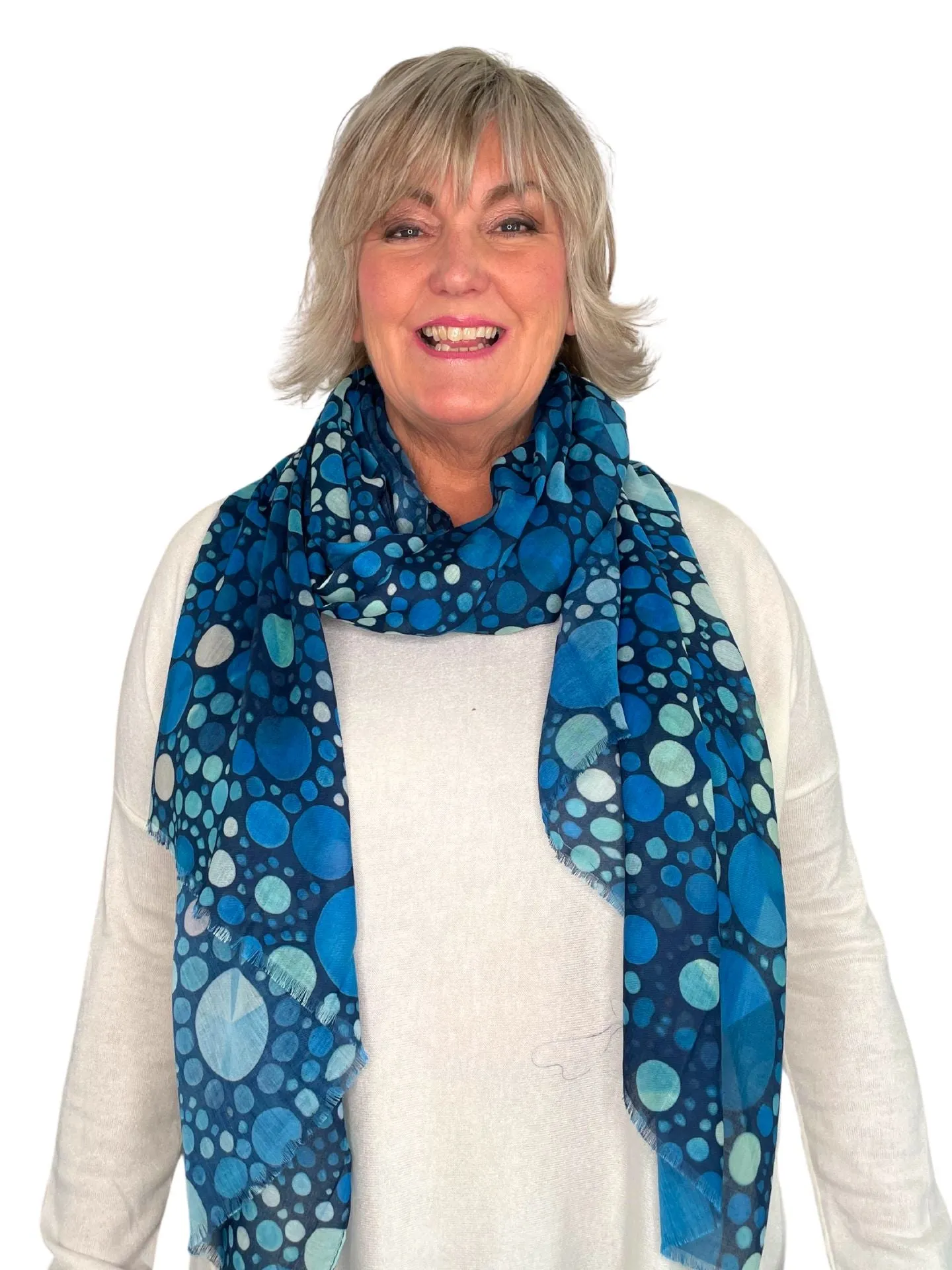 Faran Scattered Dots Scarf