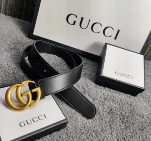 GC High End Black Shine Leather Belt GC Design Formal Men's Waist Belt For Man Formal GC Design Smooth Gold Buckle Belt GC-FB-1047
