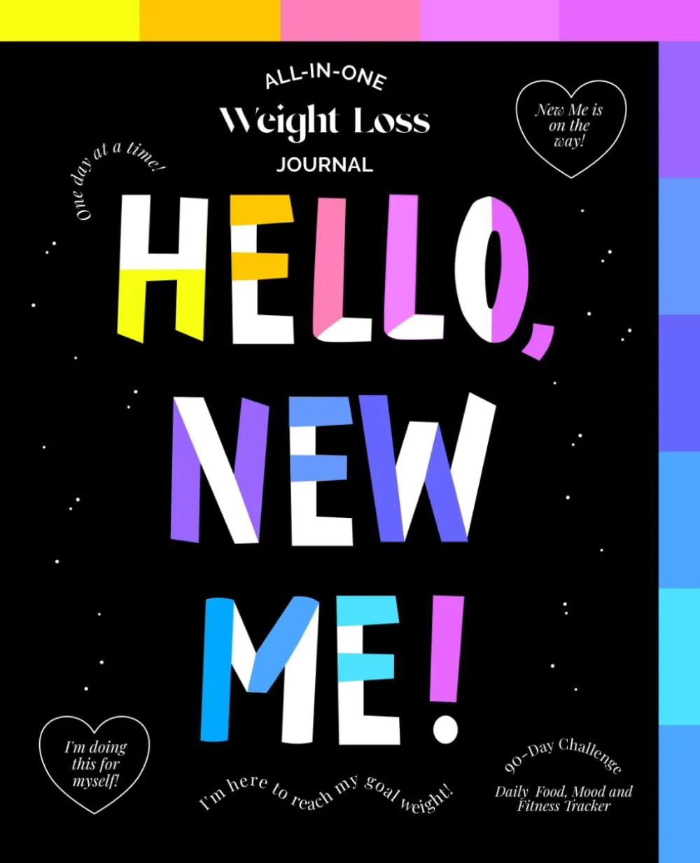 HELLO, NEW ME: Weight Loss Journal - A Daily Diet and Exercise Journal for Women - Your Ultimate Meal and Fitness Tracker - Motivational Food and Workout Log Book and Planner Paperback  Organizer, November 19, 2023