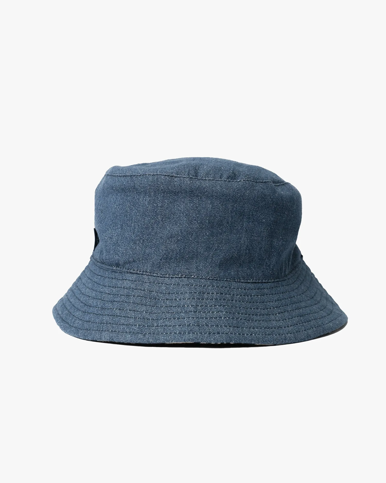 Kiriko Original Indigo Bucket Hat, Reversible, Indigo Tsubaki Denim