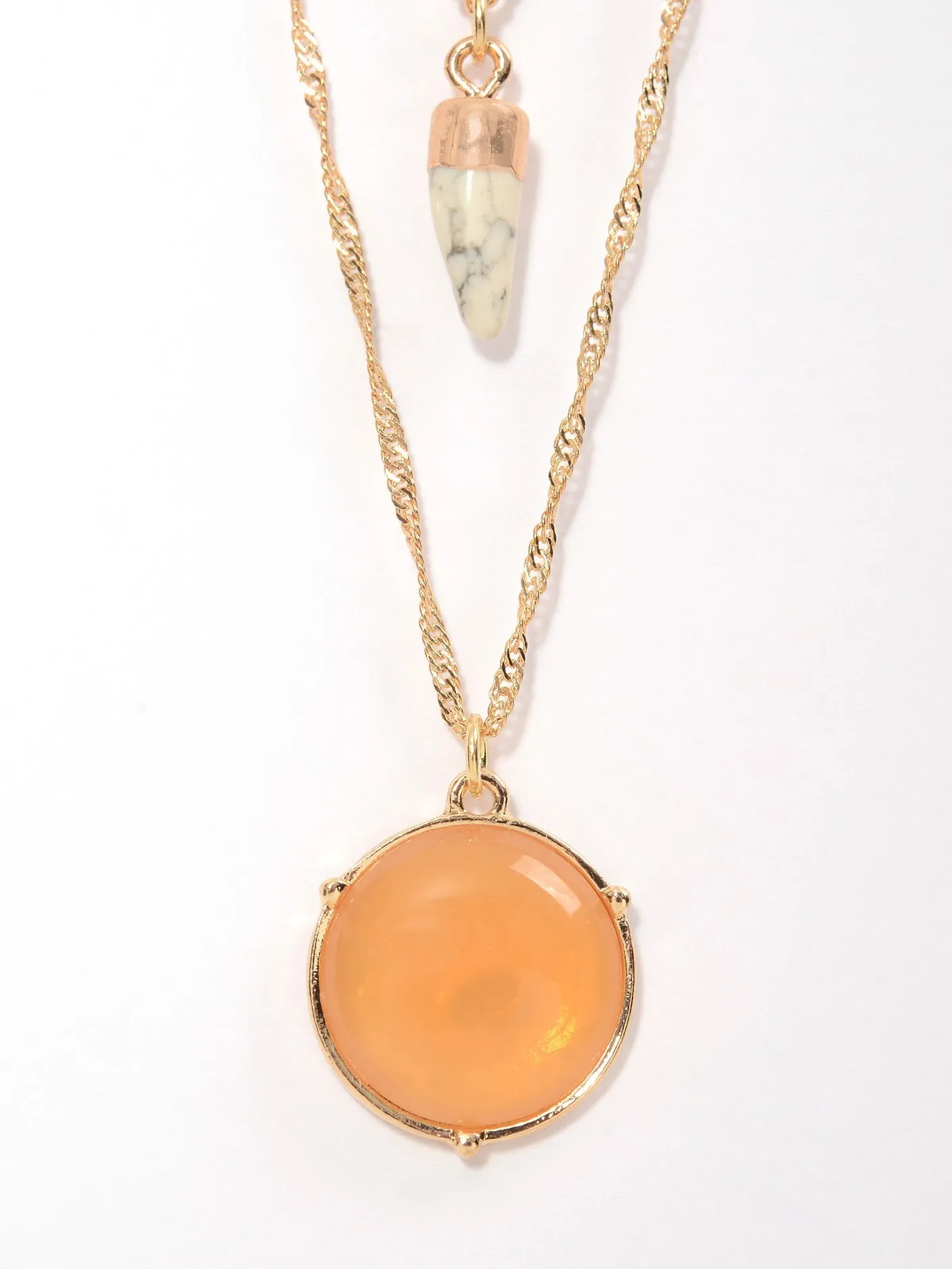 Layered Stone Necklace