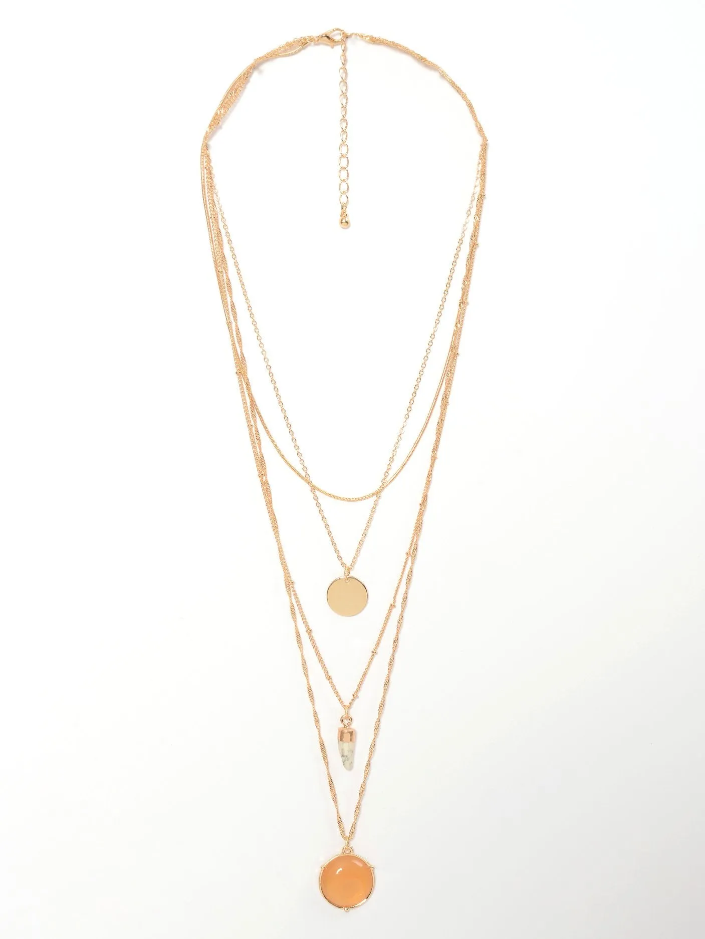 Layered Stone Necklace