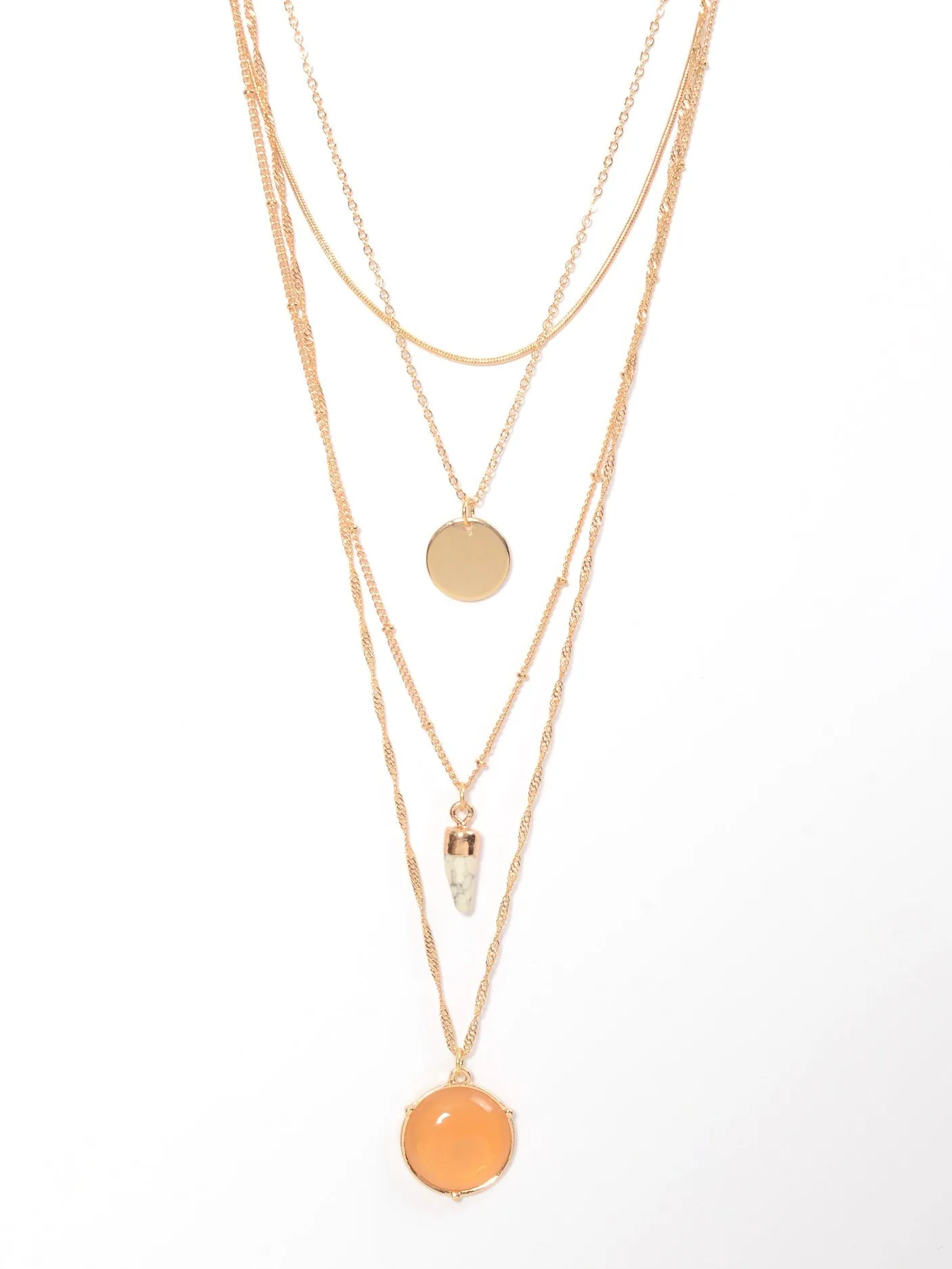 Layered Stone Necklace