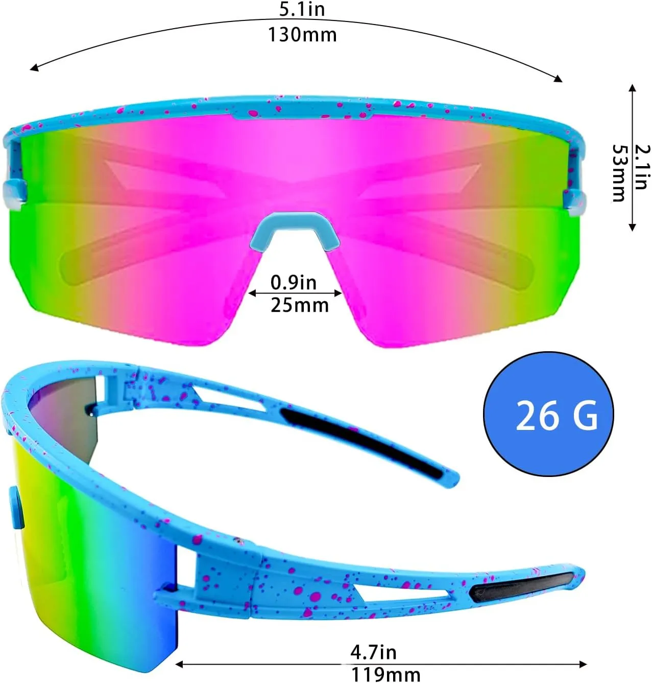 Men and Women Baseball Sunglasses Youth Fishing Golfing Mountaineering Riding Adjustable Polarized Sunglasses