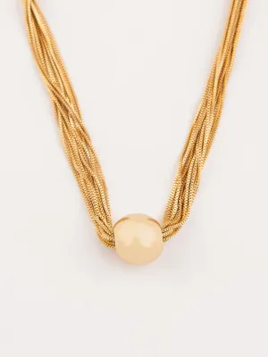 Metallic Choker Necklace