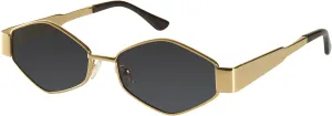 mosanana Trendy Hexagon Metal Sunglasses for Women Small Retro Style MS52475
