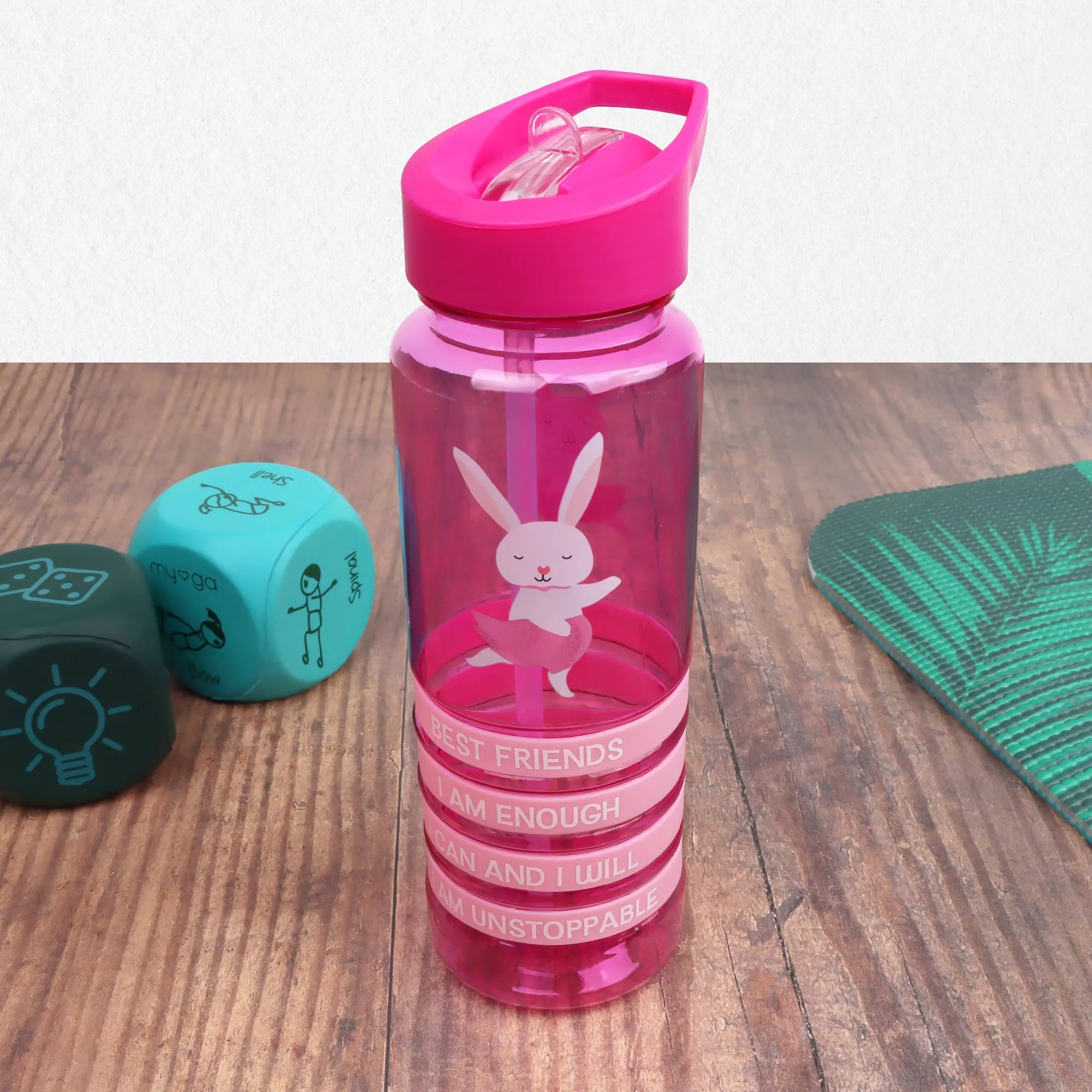 Myga - Kids Rabbit Positivity Band Water Bottles