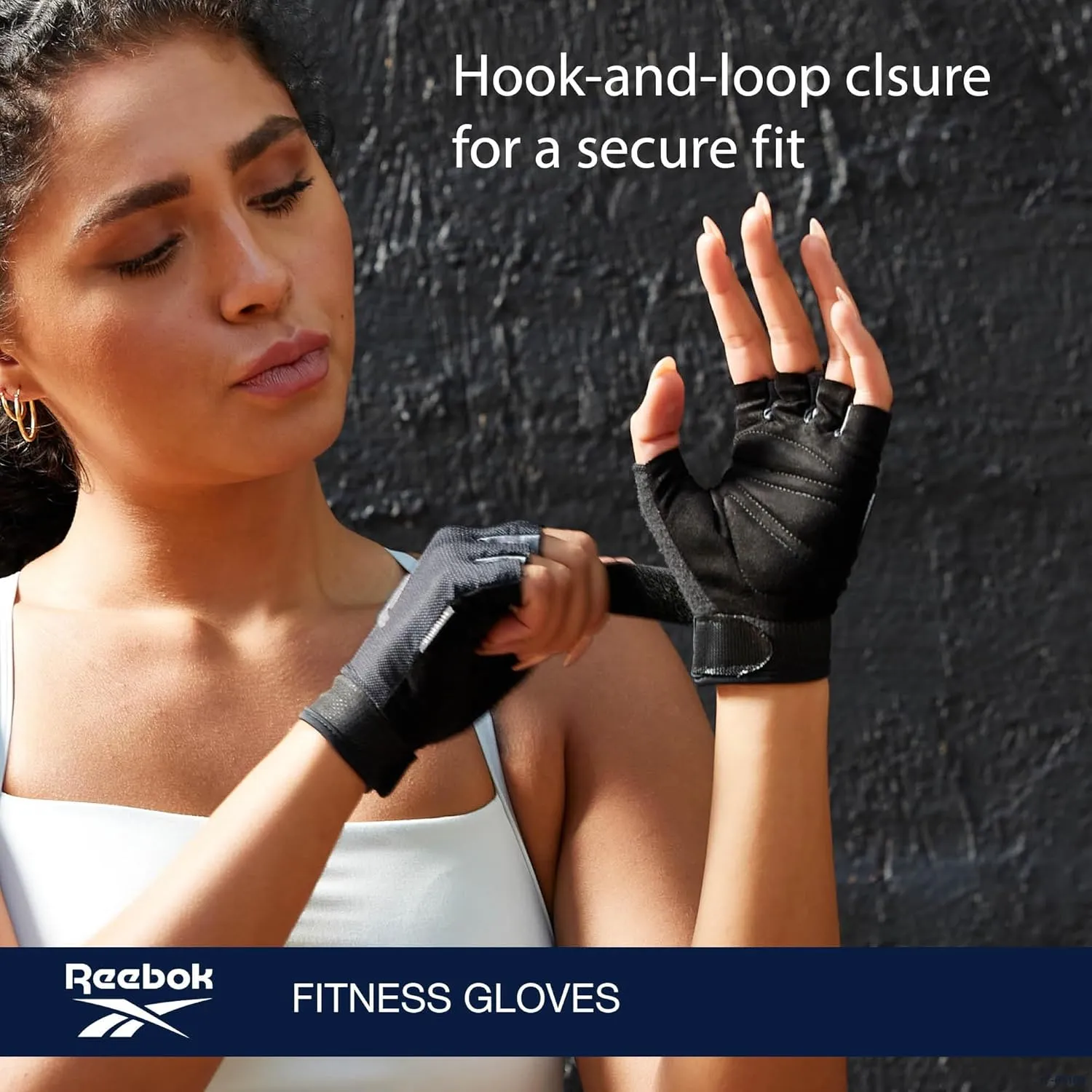 Reebok Classic Fingerless Gloves Lightweight Fitness & Weight Lifting Gloves for Training