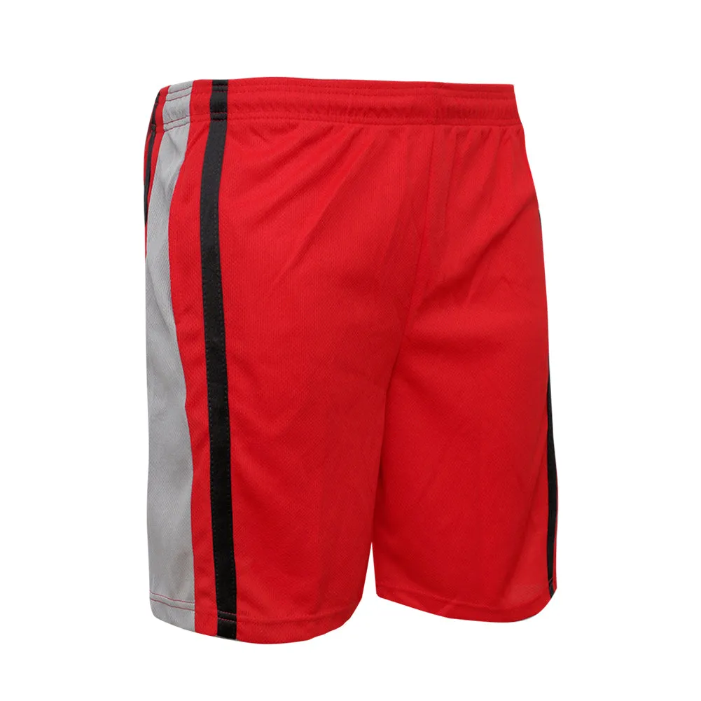 Reebok Men's Athletic Wear Striped Performance Running Workout Shorts