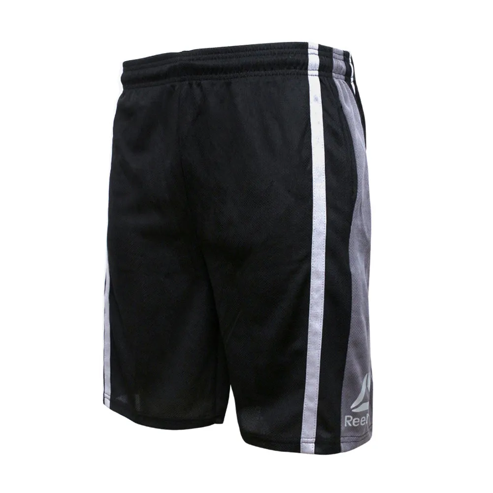 Reebok Men's Athletic Wear Striped Performance Running Workout Shorts