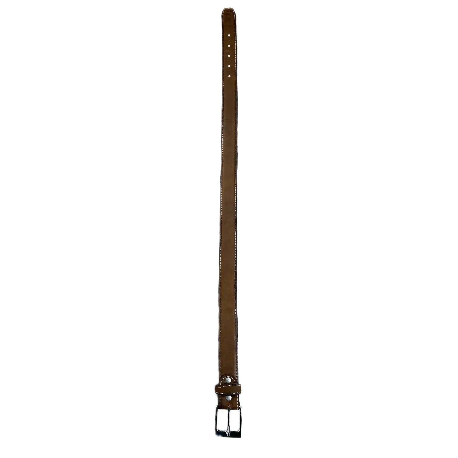 Sanded Nubuck Full Grain Genuine Leather Western Belt in Brown