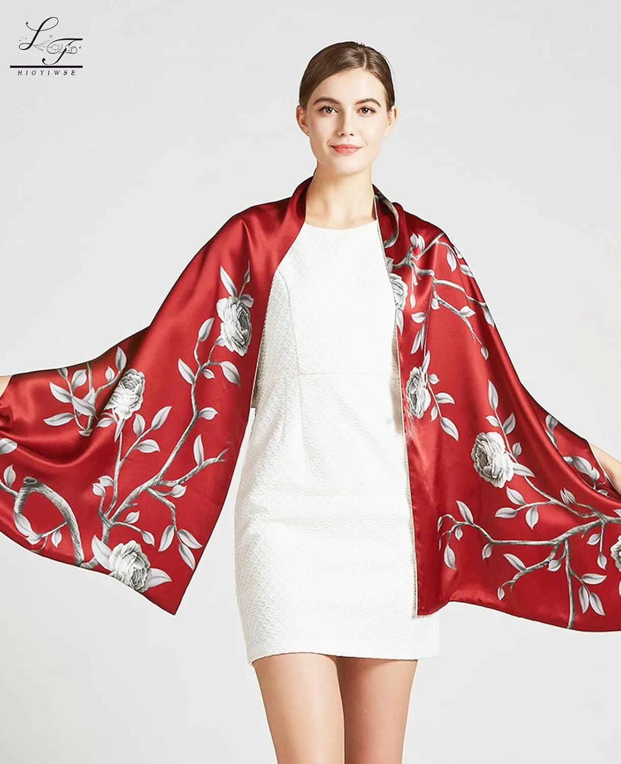 Shawl Scarf For Women Lightweight Scarves Floral Pattern Formal Evening Dressesformal Shawl Summer Wraps