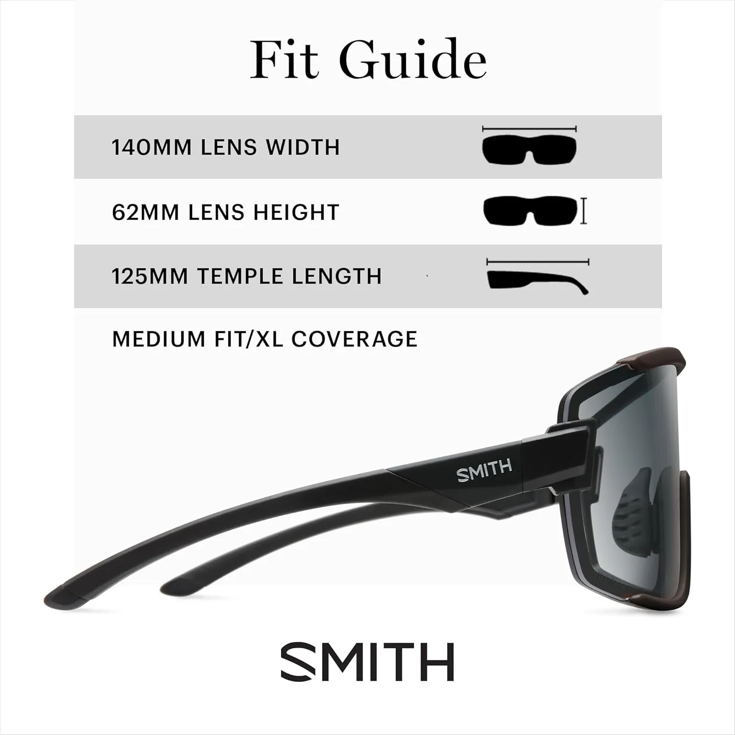 SMITH Wildcat Sunglasses with ChromaPop Shield Lens  Performance Sports Sunglasses for Biking & More  For Men & Women