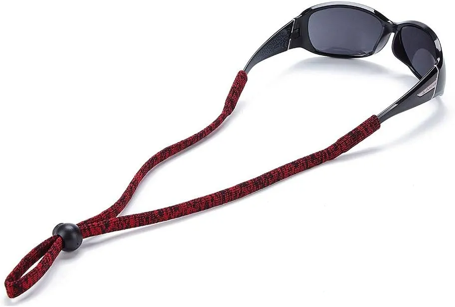 Sports Glasses Strap Adjustable Sunglasses Cord Retainer Safety Eyeglass Lanyard, Pack of 6