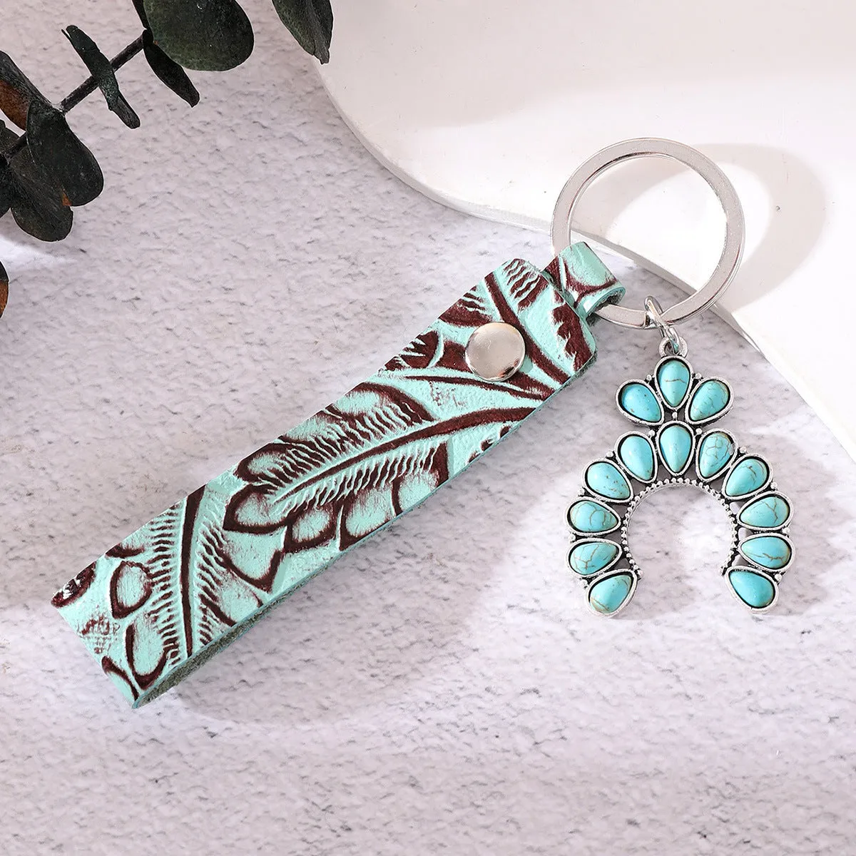 Wholesale Leather Pattern Keychains