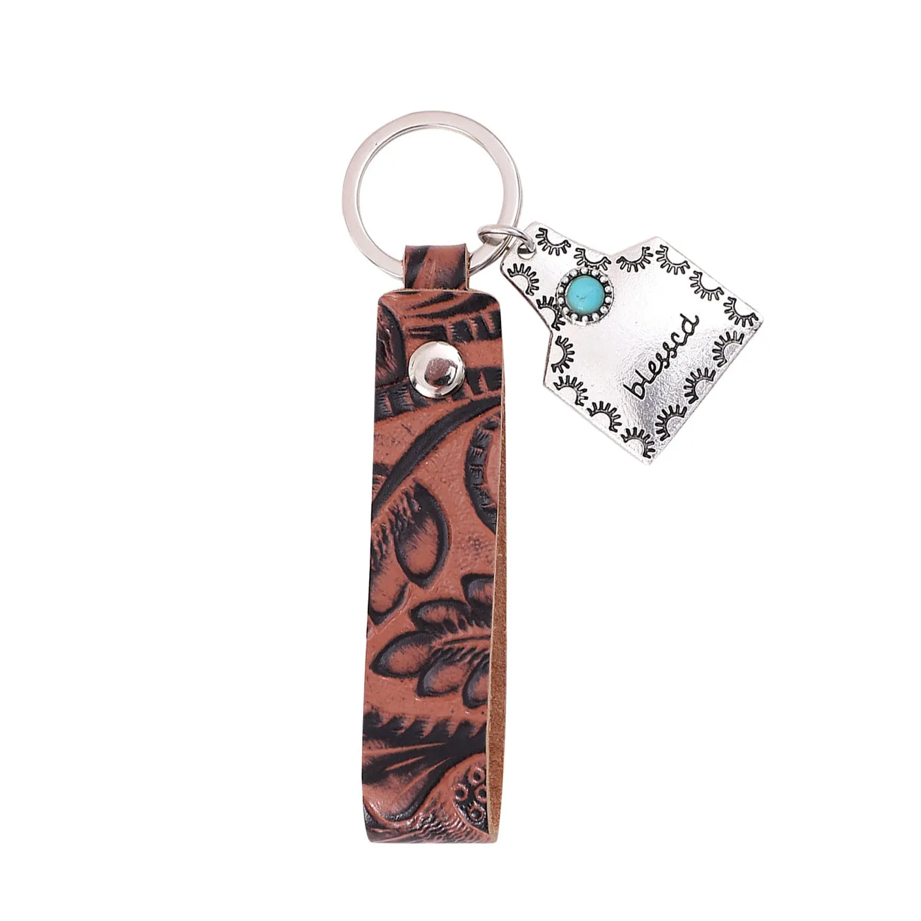 Wholesale Leather Pattern Keychains