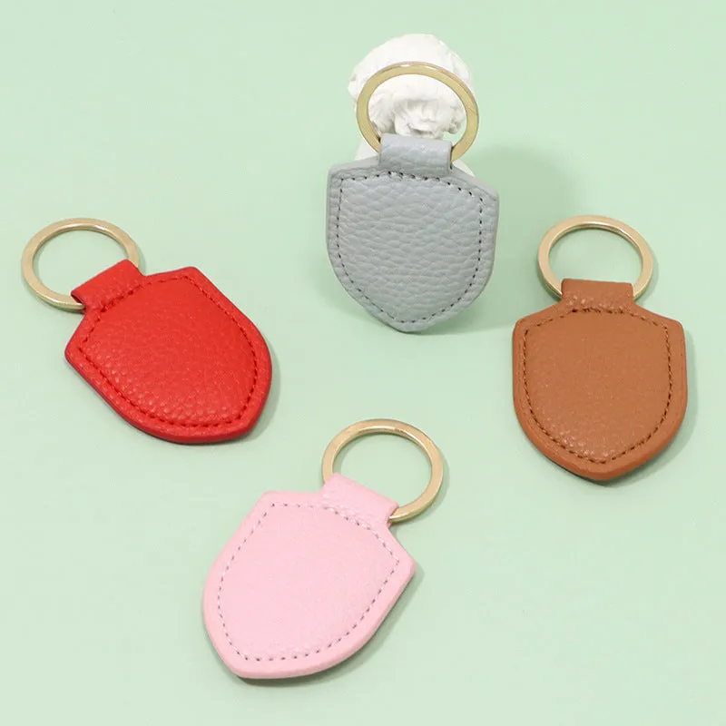 Wholesale Shield Leather Keychains