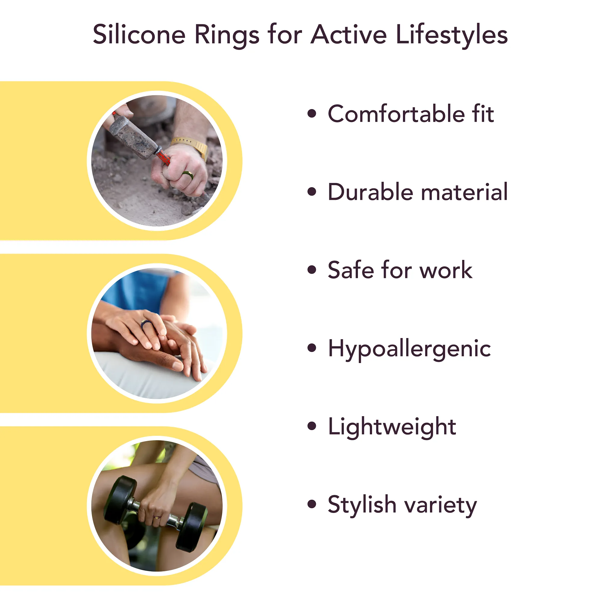 WildFire Chakra Silicone Beveled Ring w/ Removable Stainless Steel Plate   Ring Box