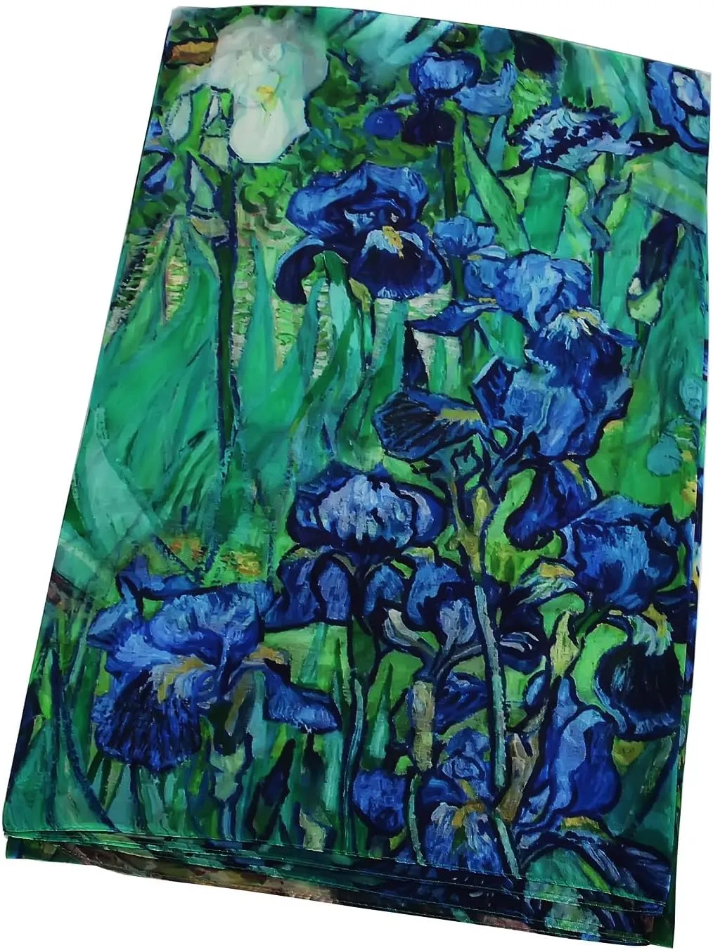 Women's 100% Mulberry Silk Long Scarf-Floral Print Lightweight Scarves-Oblong Summer Travel Sunscreen Shawl 69" x 43"