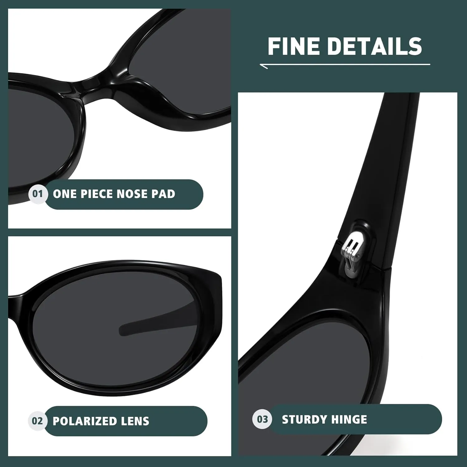 WOWSUN Retro Y2K Wrap Around Sunglasses for Women Trendy Polarized Sporty Shades UV Protection